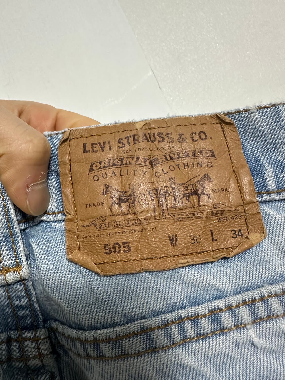 리바이스 505 데님 팬츠 상품이미지3