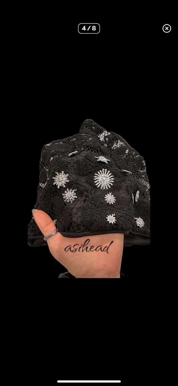 팬던트 레이스 핸드메이드 롱 비니 상품이미지4