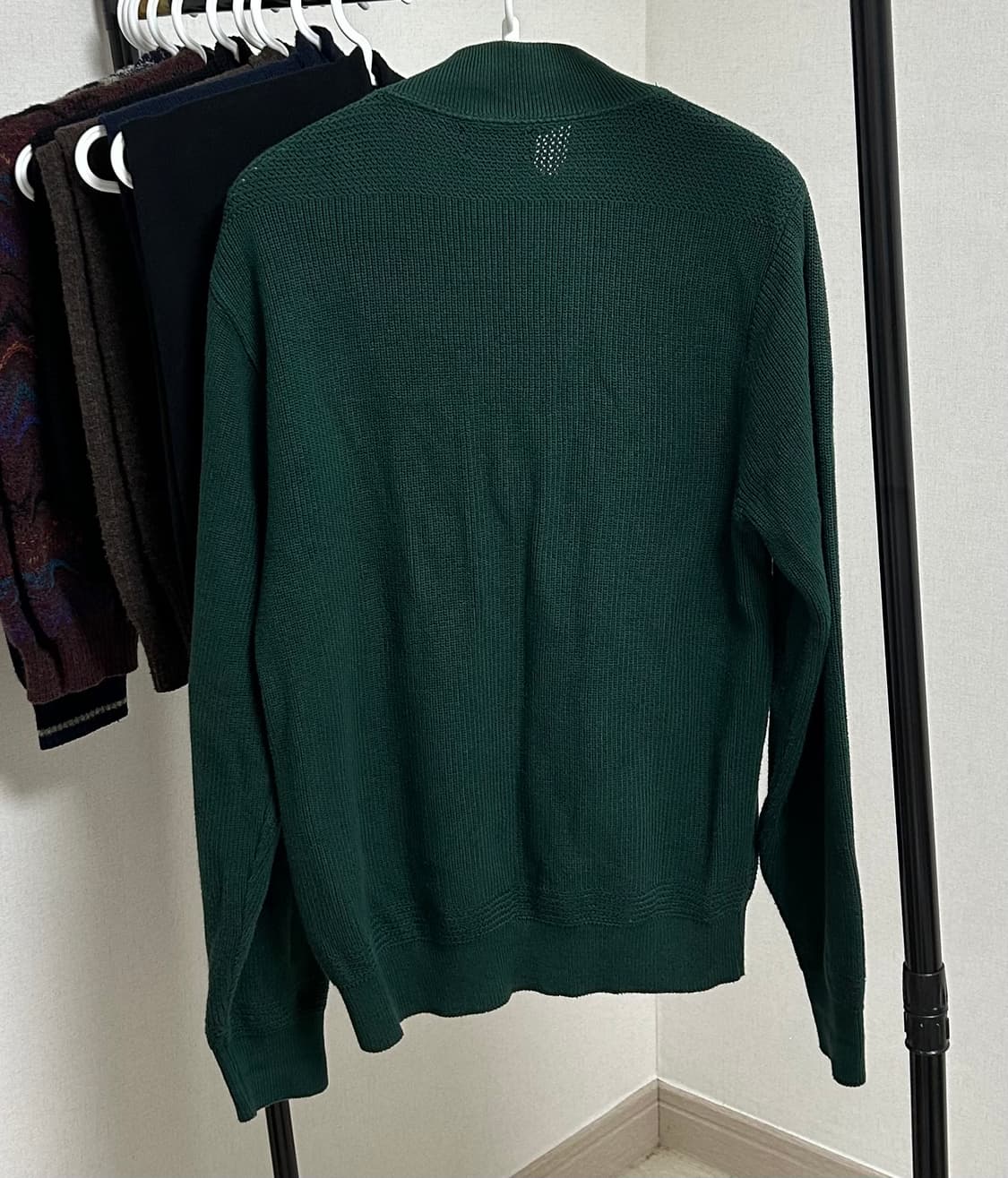 랜즈 엔드 헨리넥 니트 S 그린 상품이미지2