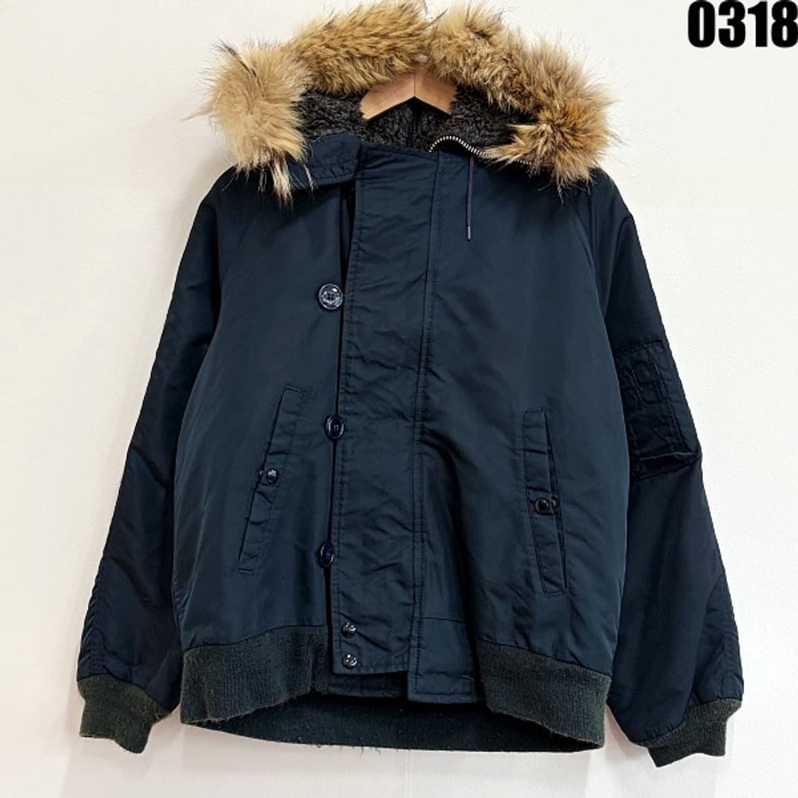 U.S. 밀리터리 N-2B 타입 퍼 후드 패딩 자켓 상품이미지1