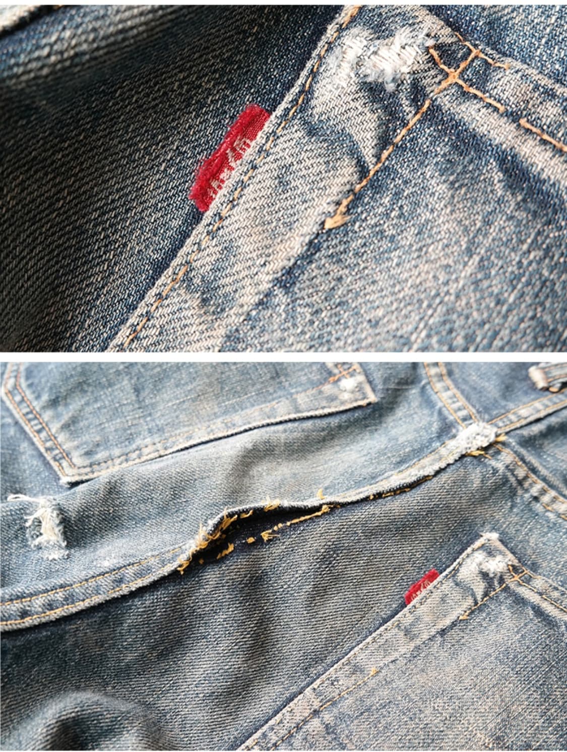 90S EVIS 에비스 에비수 초기모델 빈티지 셀비지데님 31사이즈  상품이미지7