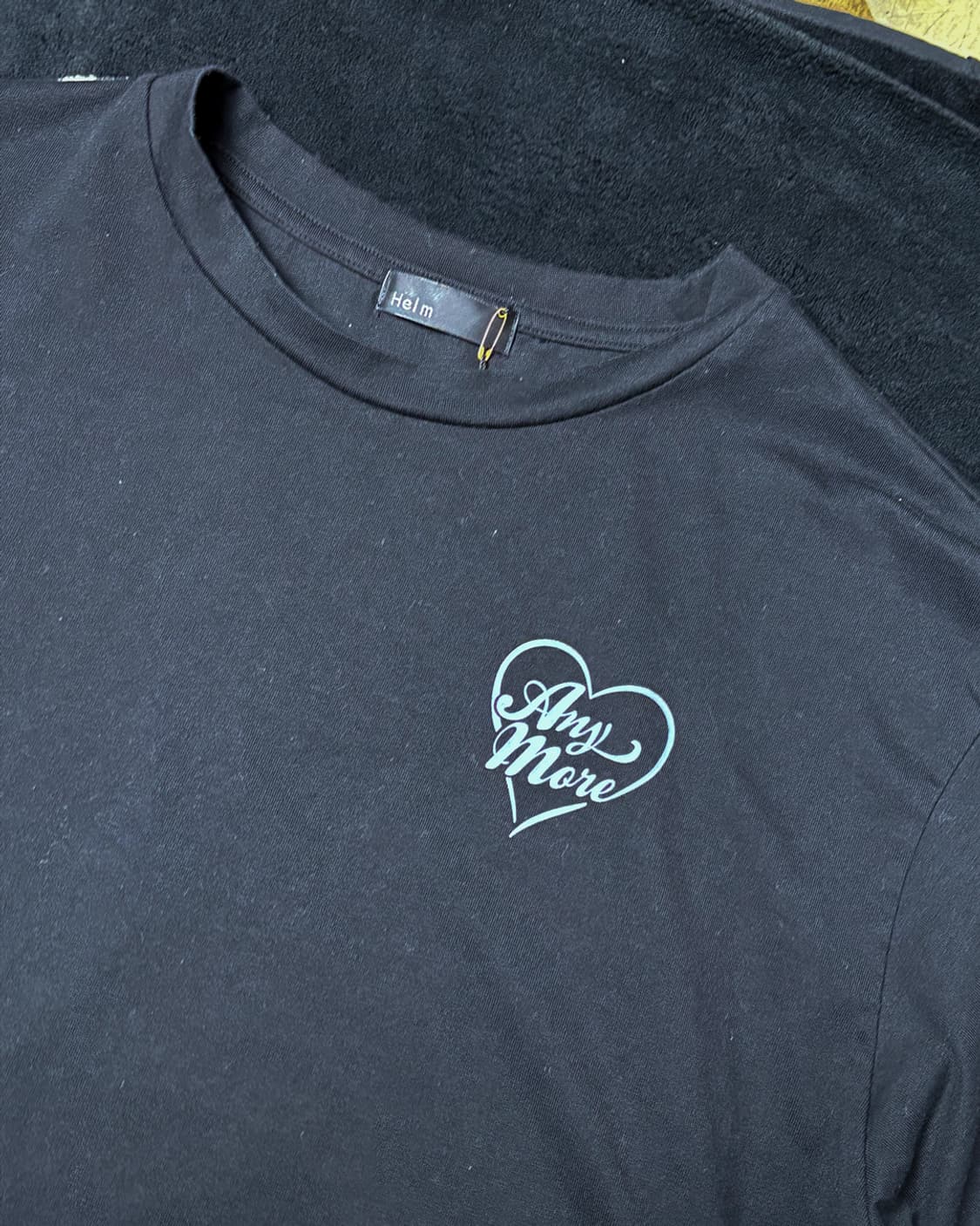 일본빈티지 HELM 하트 백로고 크롭티셔츠 상품이미지4