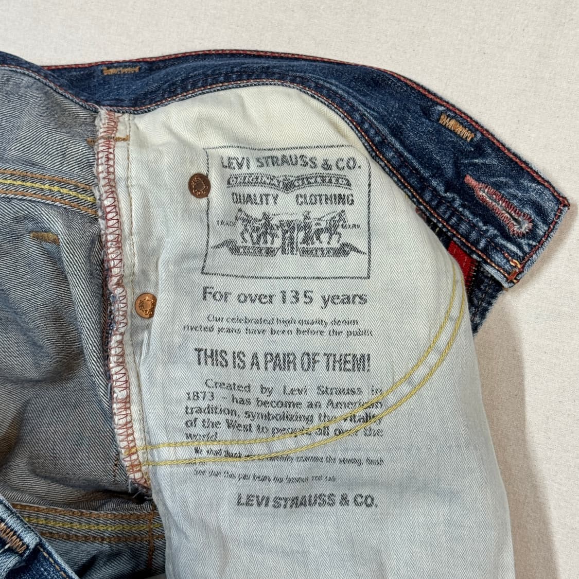 32inch) 리바이스 502 잼스톤 스터드 슬림핏 데님 청바지 상품이미지9