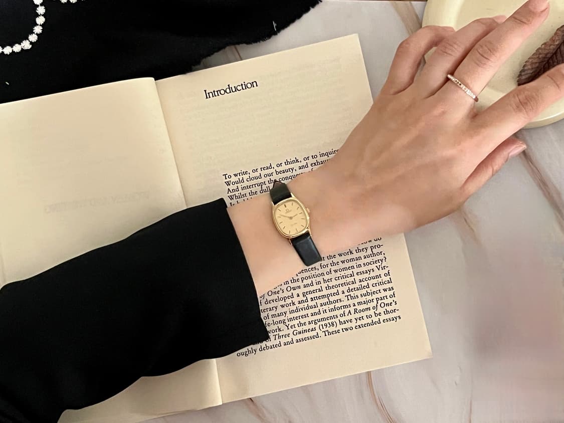 OMEGA 오메가 드빌 골드 케이스 쿼츠 시계  상품이미지9