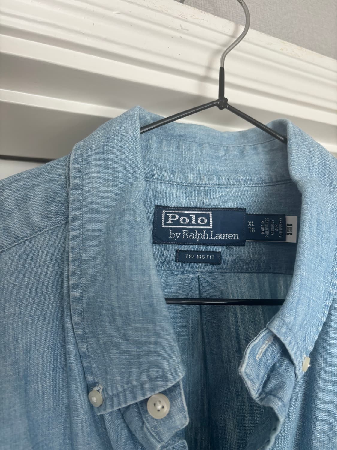 [xl] 폴로 빔즈 빅셔츠 샴브레이 상품이미지3