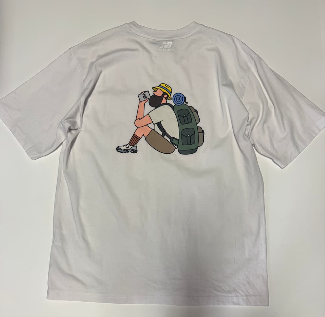 뉴발란스 X 전황일 콜라보 오버핏 원 포켓 반팔 티셔츠 2XL 상품이미지1