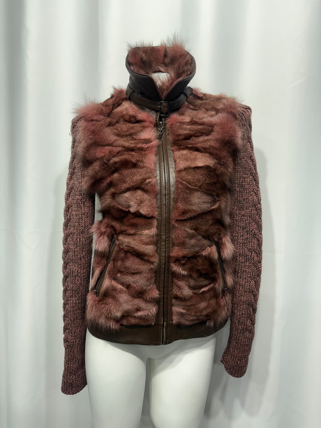 🎸핑크 니트 퍼 자켓🎸 상품이미지6