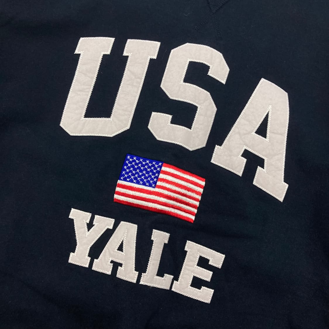 예일 USA 스펠아웃 빅로고 네이비 맨투맨 상품이미지2