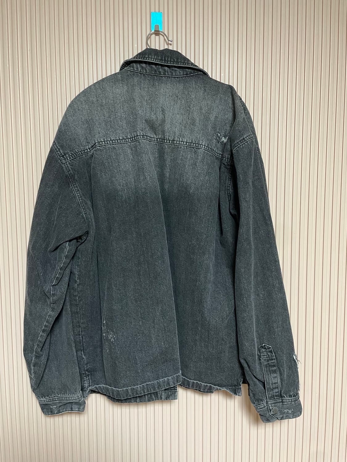 인사일런스 데님자켓 블랙 상품이미지4