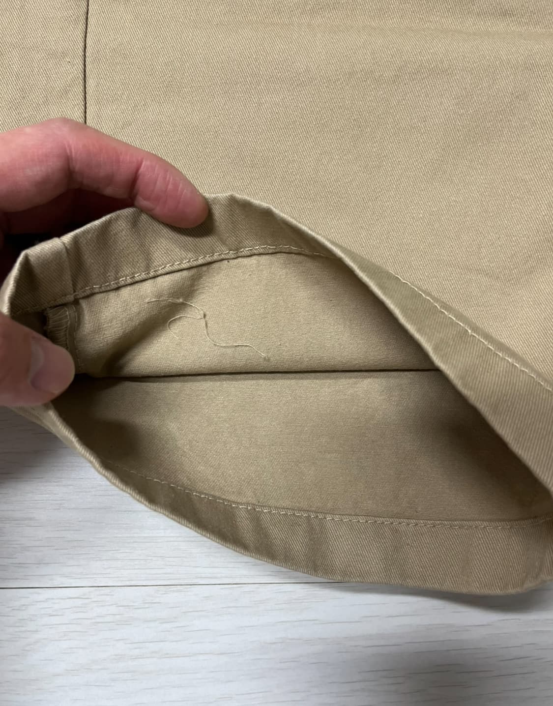 무신사 와이드 치노팬츠 30 [베이지] 상품이미지5