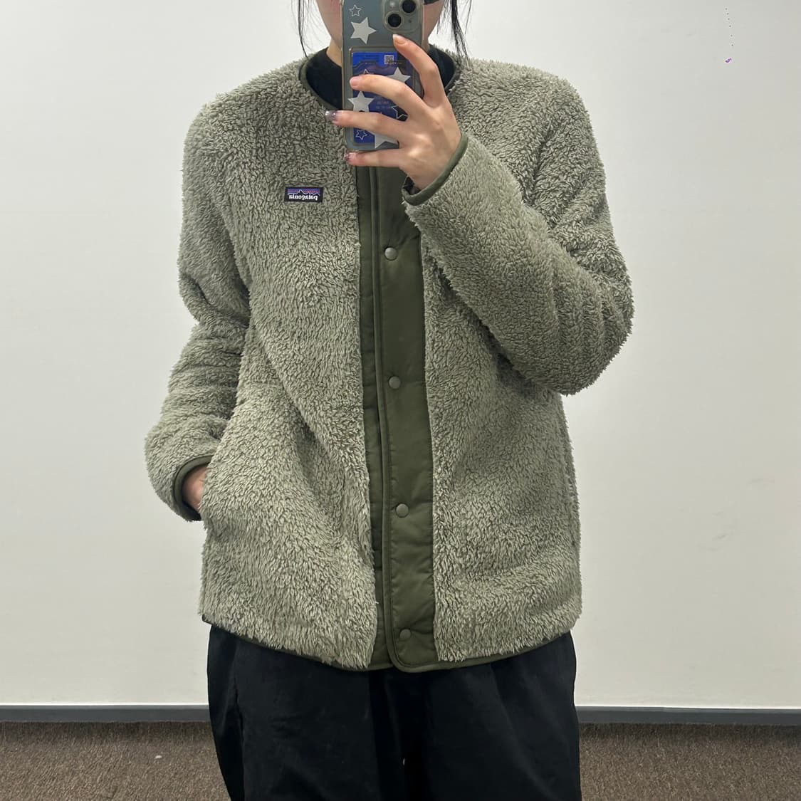 Patagonia 파타고니아 카키 후리스 자켓 상품이미지1