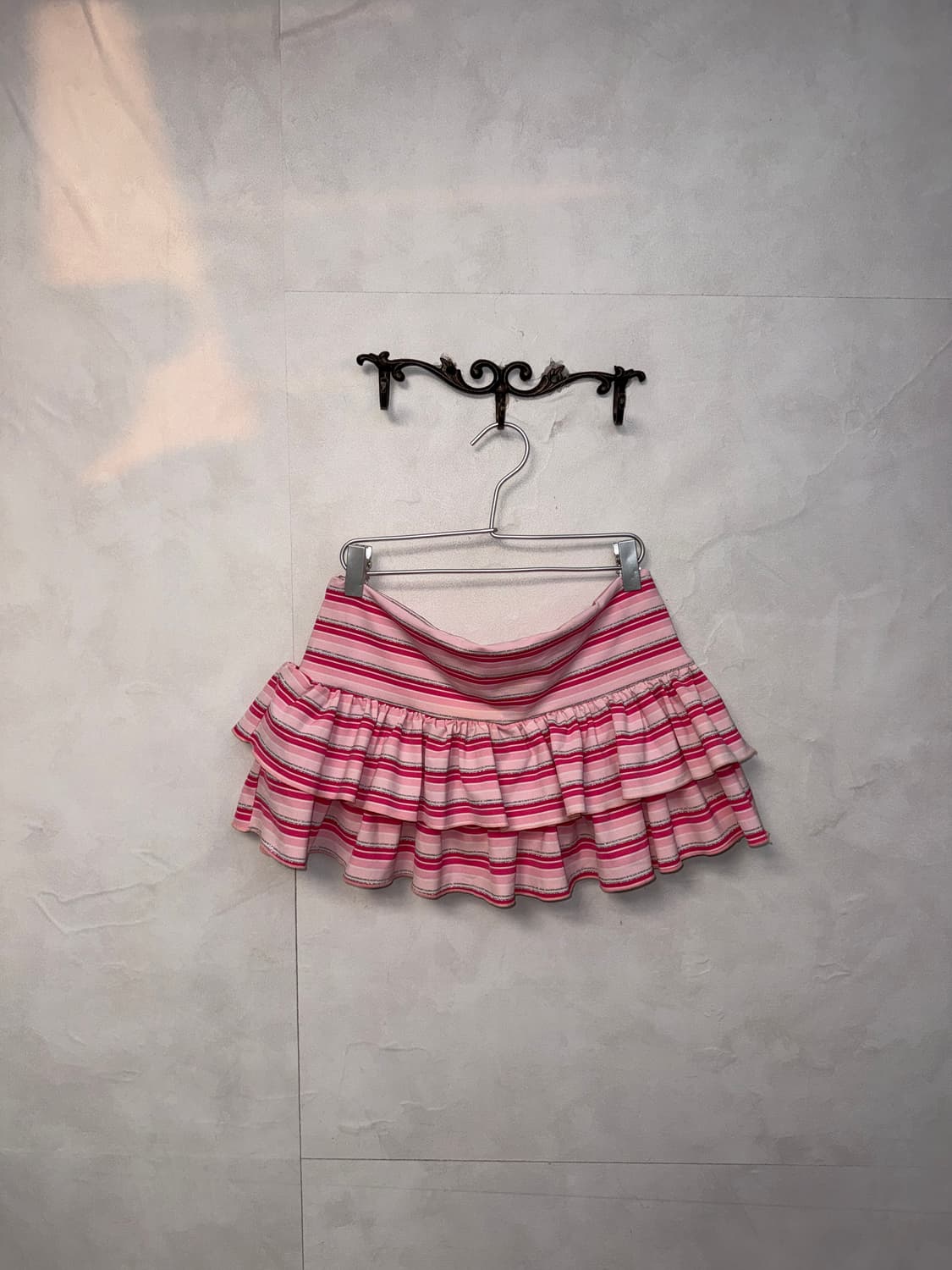 Baby pink stripe mini cancan skirt 상품이미지1