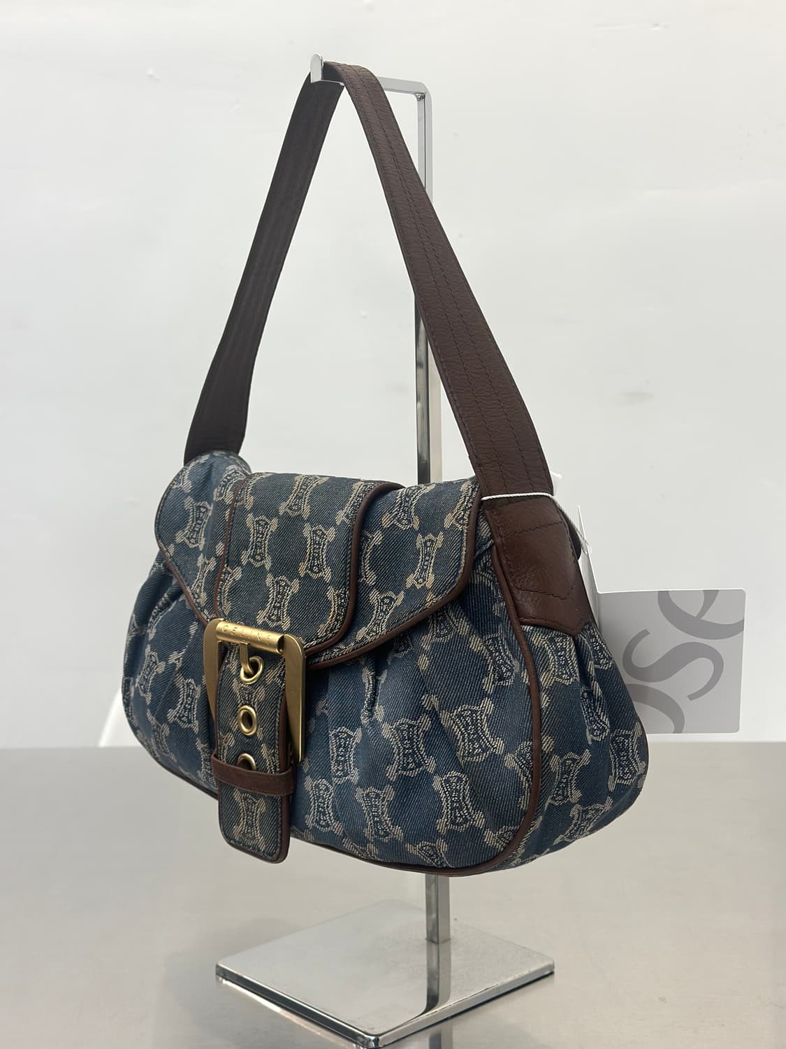 셀린느 빈티지 데님 마카담 버클 숄더백  상품이미지3