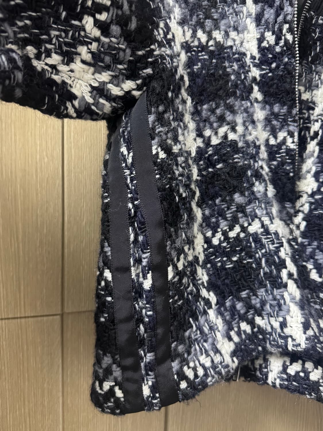 sacai luck 사카이럭 트위드 집업 자켓 상품이미지4