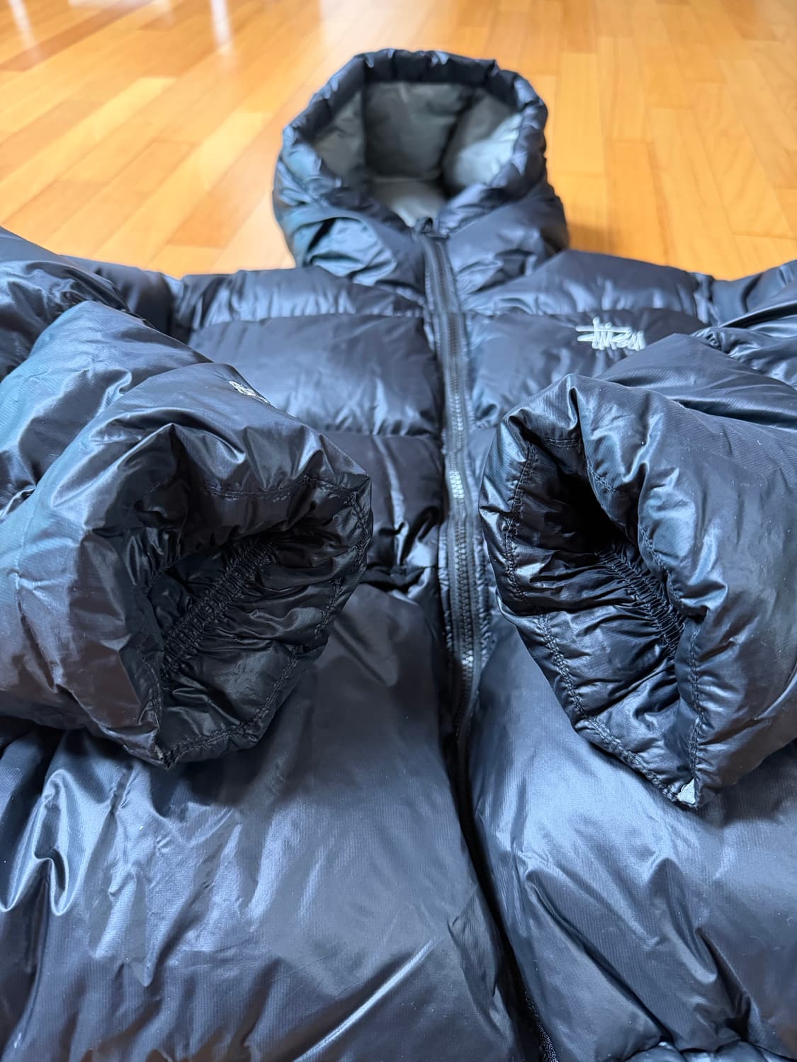 스투시 마이크로립스탑 패딩 L 상품이미지4