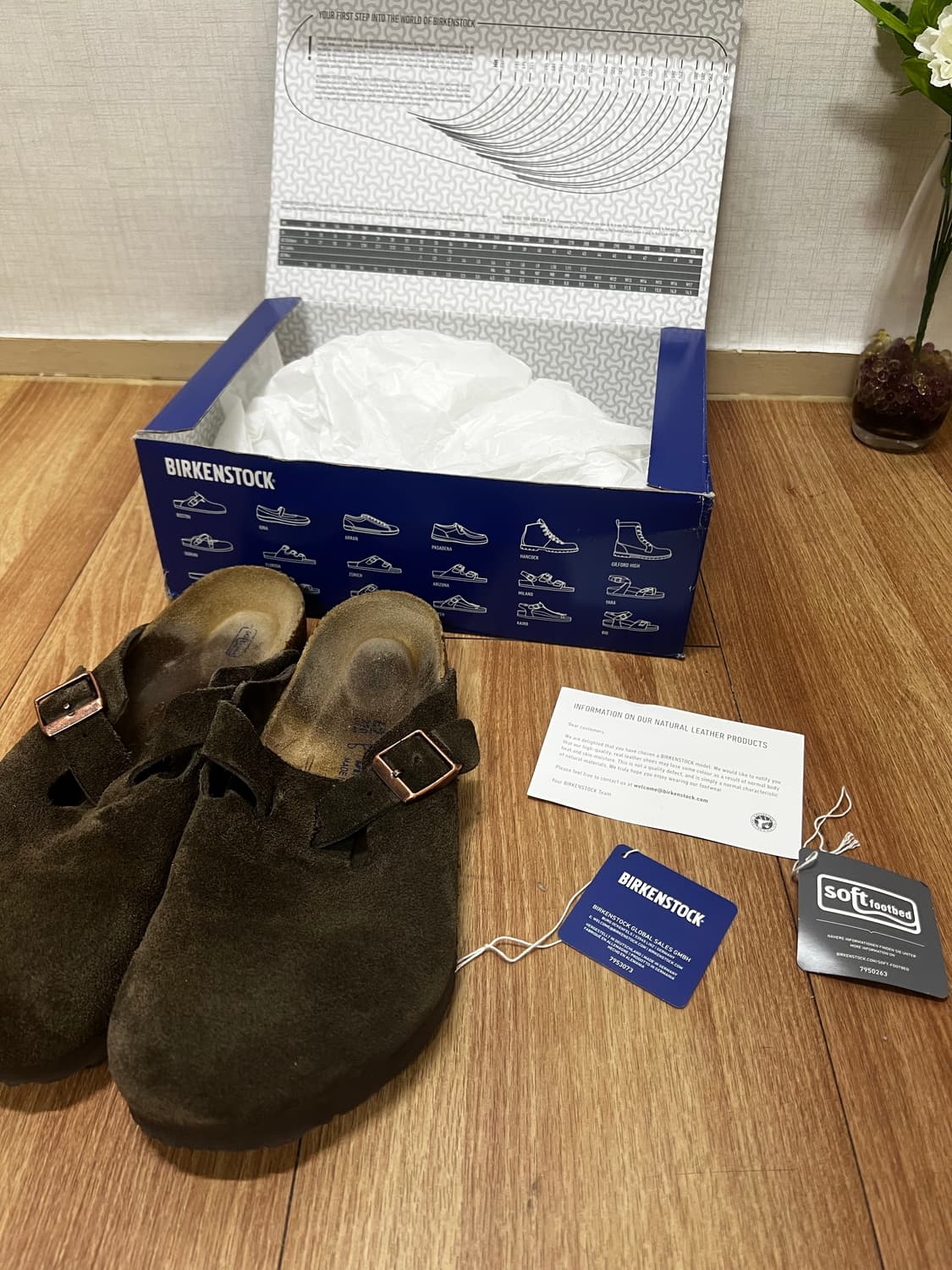 버켄스탁 보스턴 소프트 풋베드 모카 - 레귤러 (42) 판매 상품이미지4