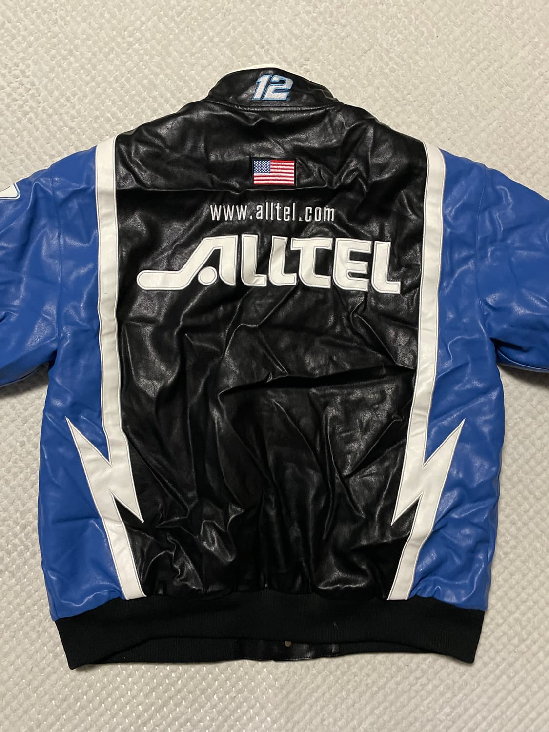 NASCAR 나스카 트랙 레이싱 바이커 레더 봄버 자켓 상품이미지2