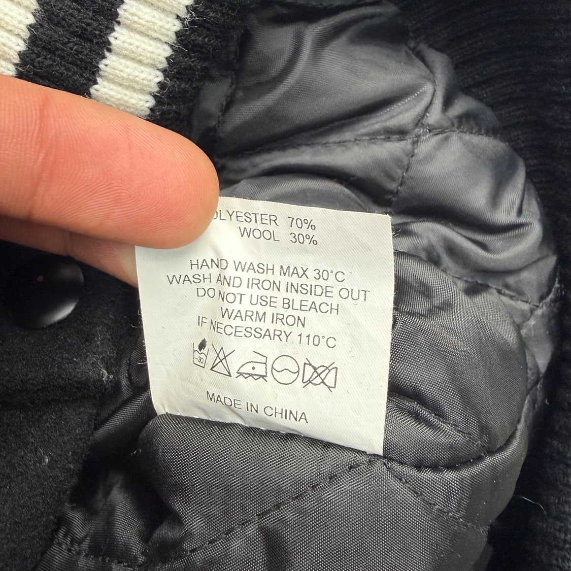 리트리버클럽 블랙 울 바시티 자켓 L 상품이미지9