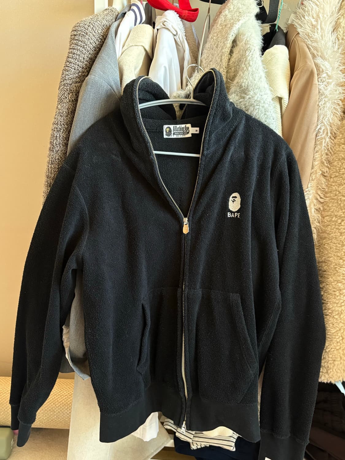 베이프 테리 후드집업 상품이미지1