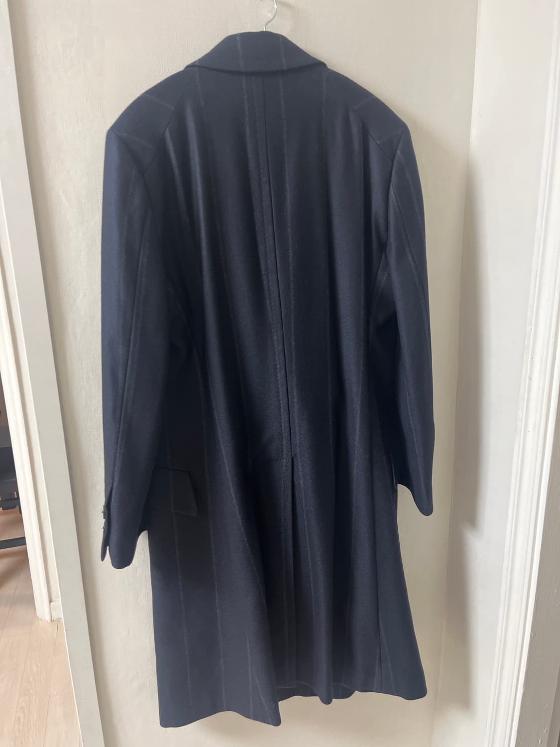 비비안웨스트우드 롱코트 새상품급 스트라이프 네이비 상품이미지5