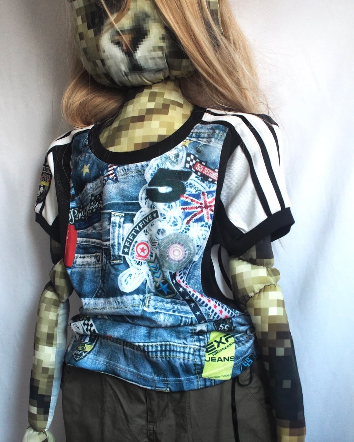 EXR Y2K football patch sporty top 상품이미지4