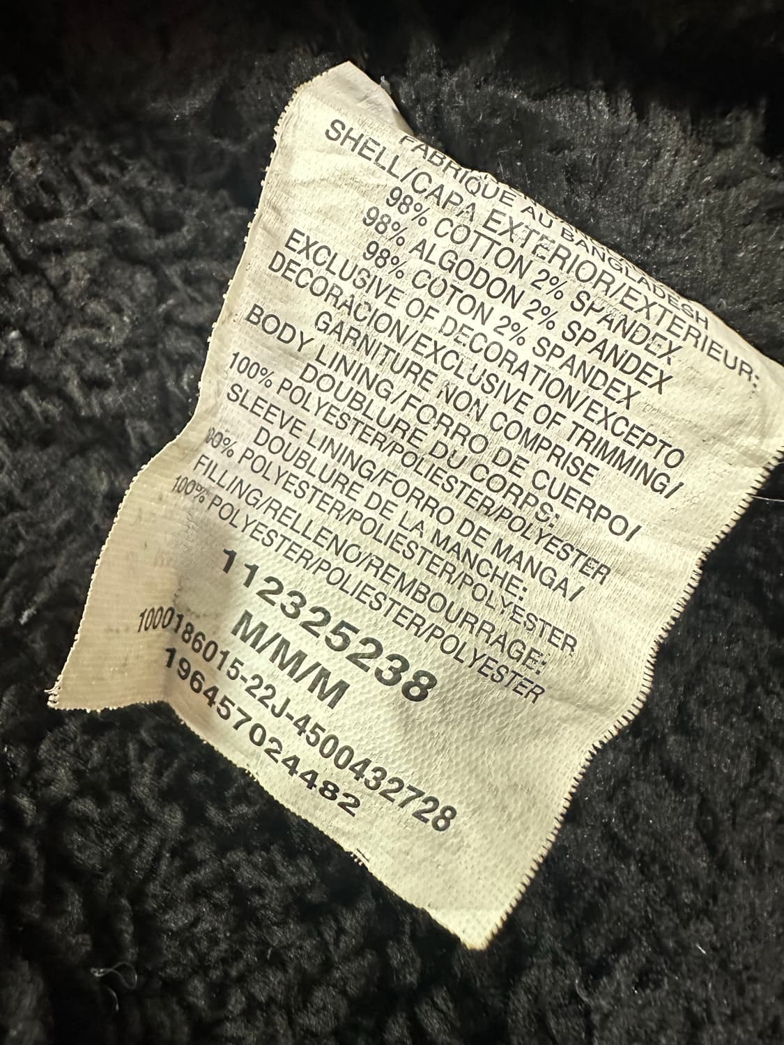 랭글러 블랙 데님 쉐르파 자켓 M 상품이미지7