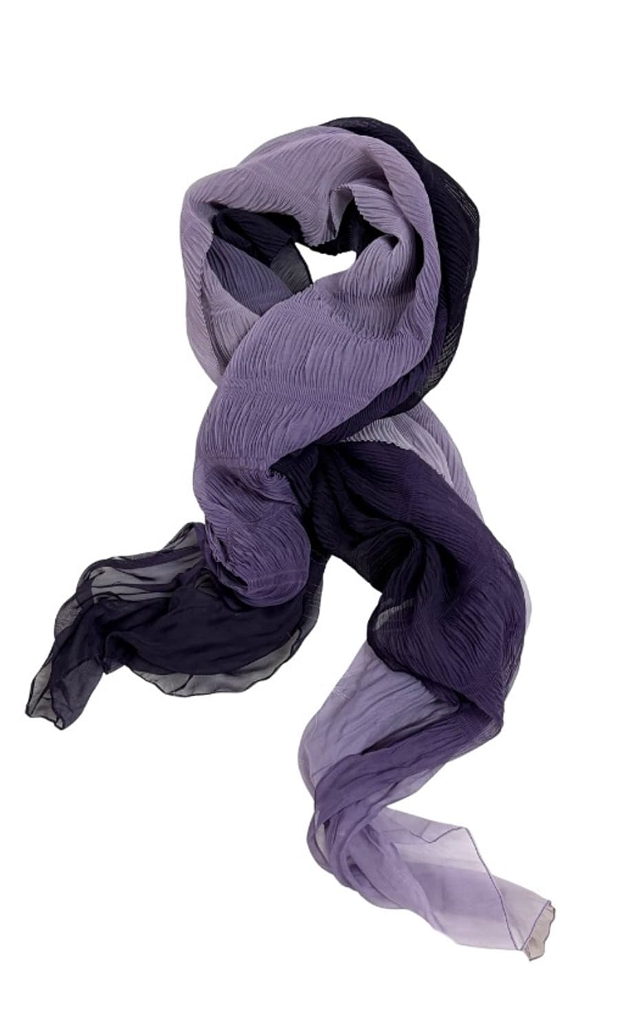 희귀 퍼플 그라데이션 쉬폰 목도리 고스 로리 다크로맨틱 보라 상품이미지1