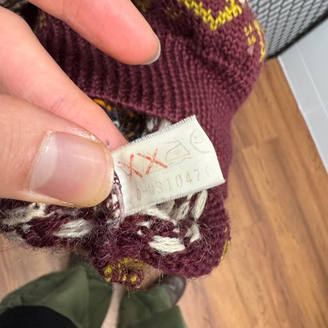 USA VTG 보헤미안 패턴 울 니트 스웨터 멀티 컬러 상품이미지6