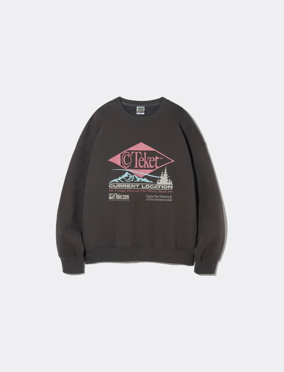 테켓 리조트 맨투맨 차콜 상품이미지2