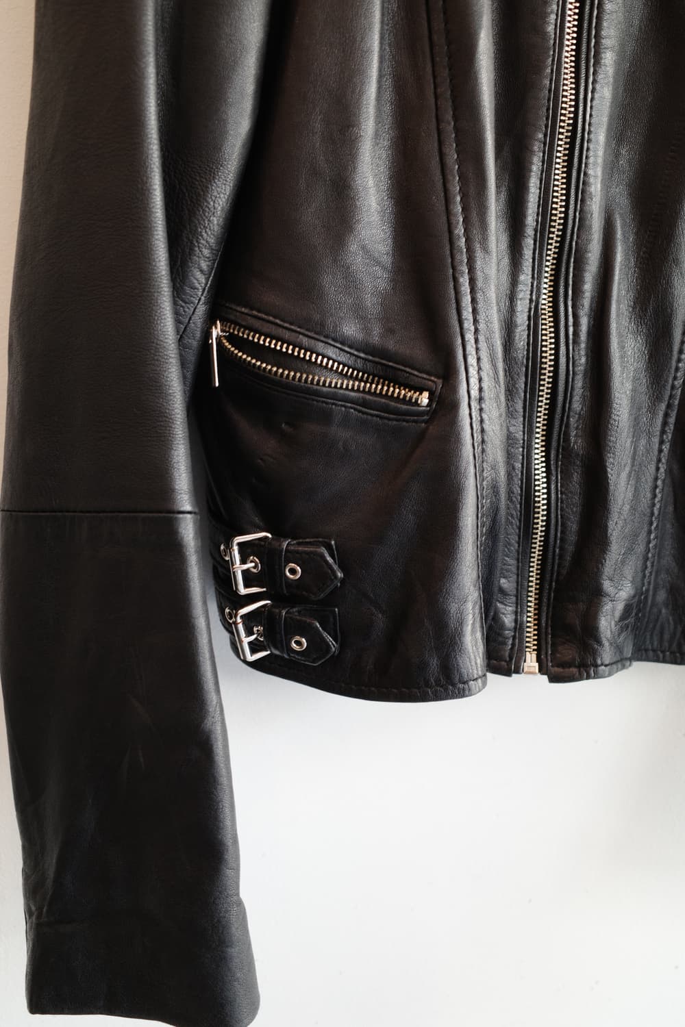 stradivarius 리얼레더 자켓  상품이미지5