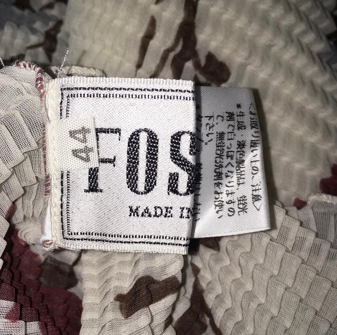 [made in italy] 꽃무늬 플리츠 쉬폰 티셔츠 상품이미지3