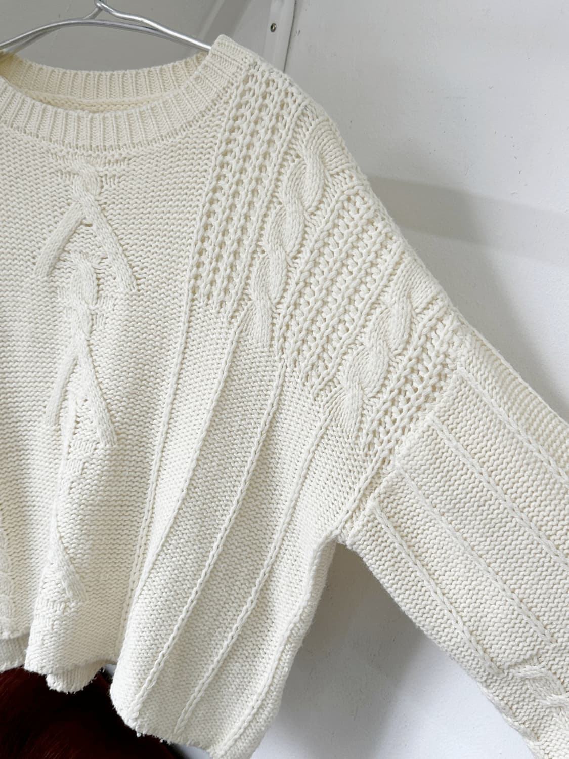 Wide sleeve design loose knit P/O 상품이미지7