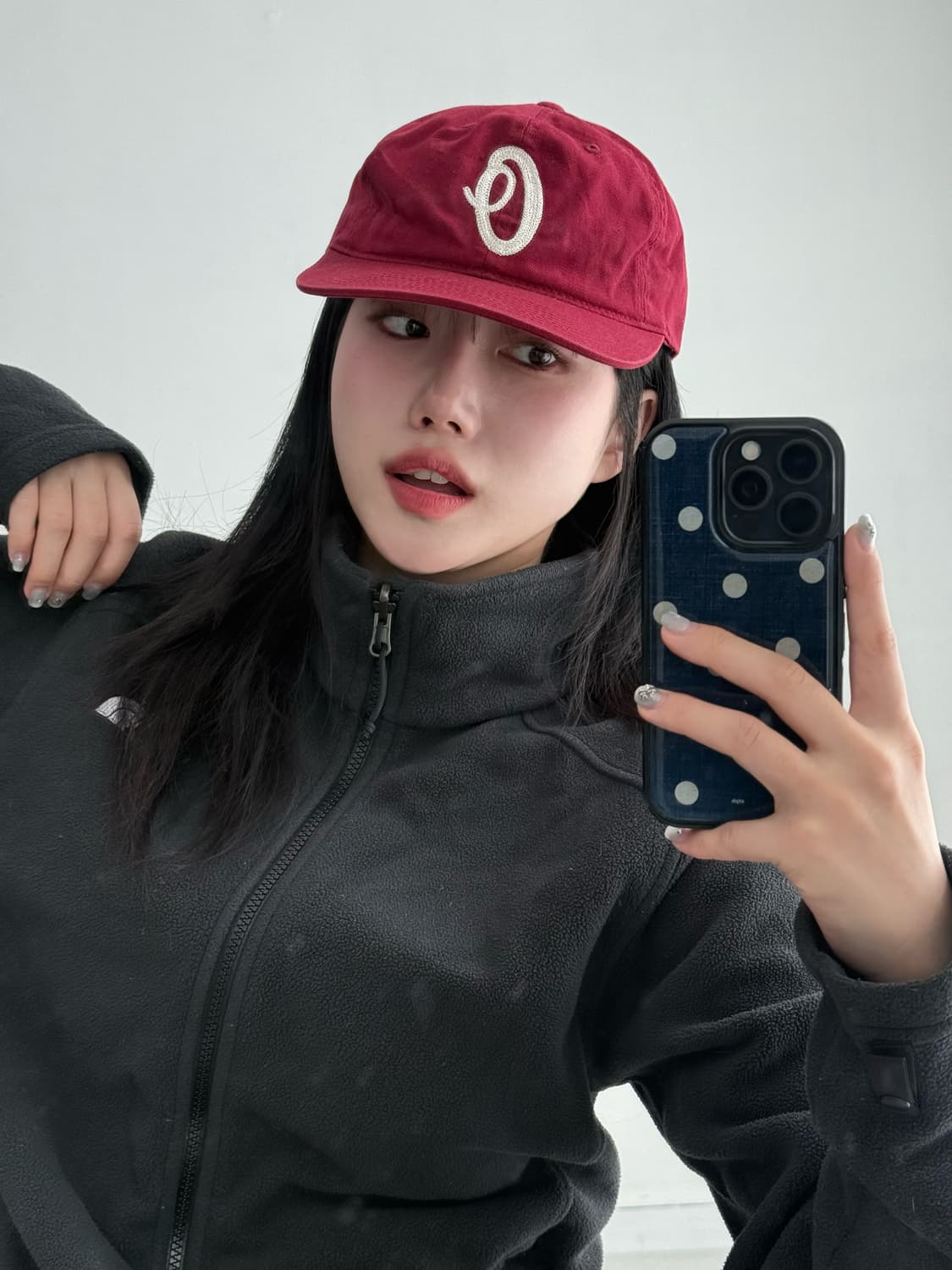 오베이 버건디 캡 상품이미지1