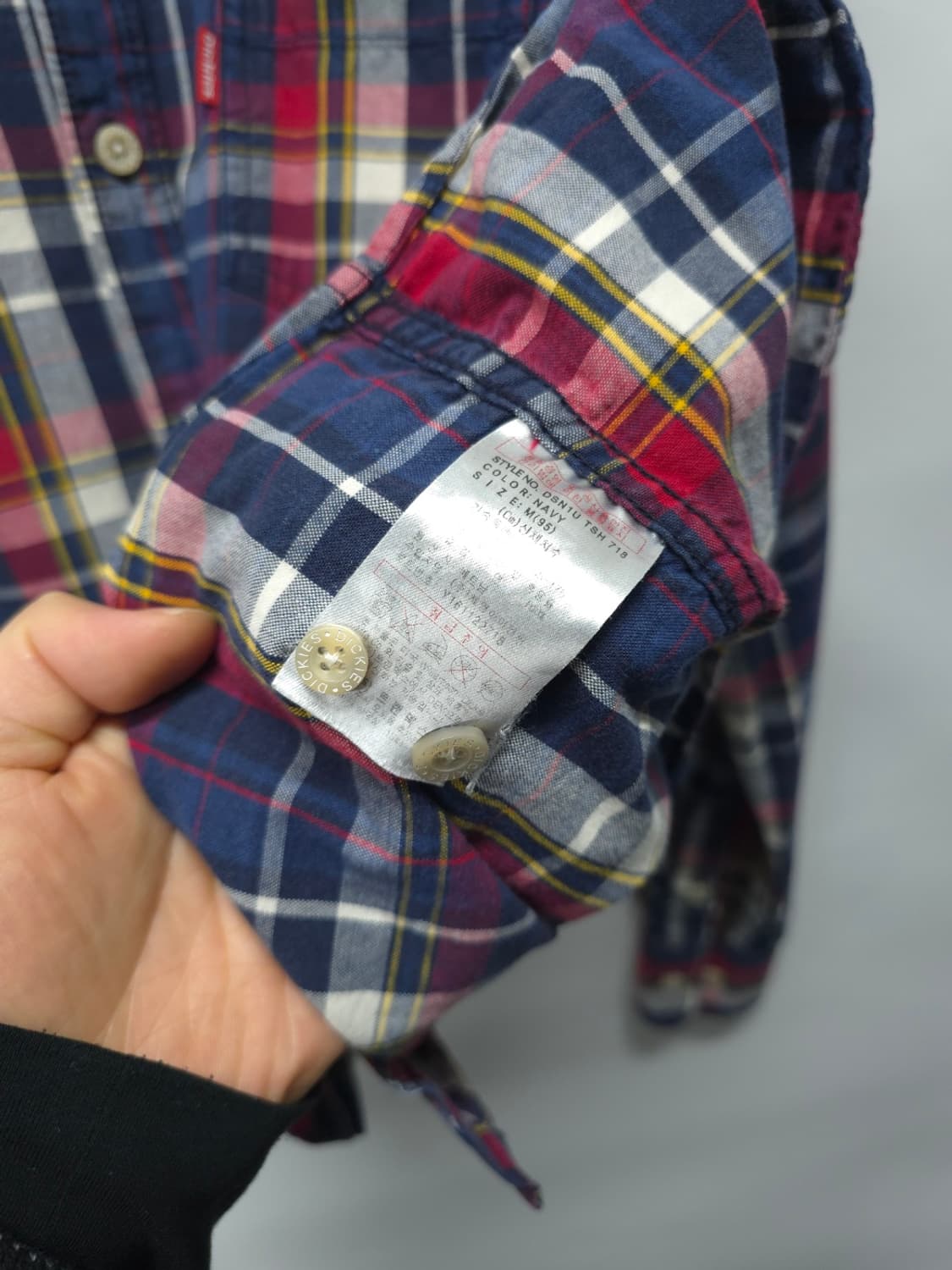 디키즈(DICKIES) 워싱 체크셔츠 (55~66) 상품이미지9