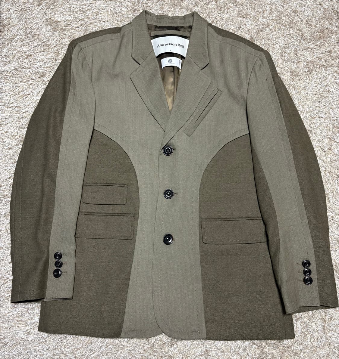 앤더슨벨 토템 22 콘트라스트 울 자켓 브라운 M 상품이미지7