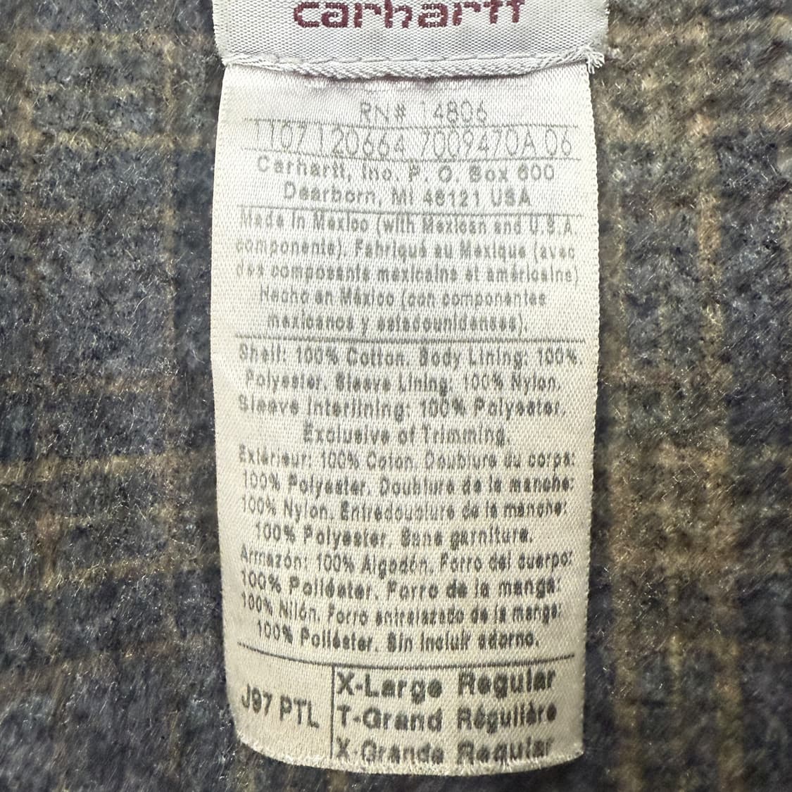 칼하트 디트로이트 j97 XL 사이즈 패트롤 PTL 컬러 상품이미지5