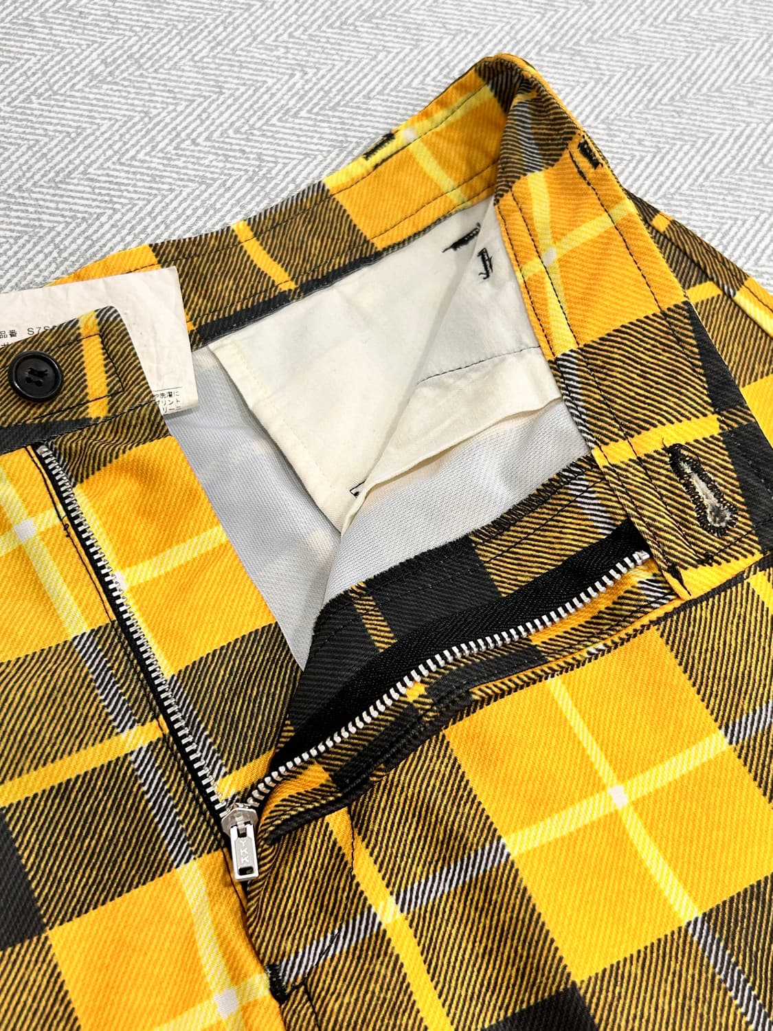 꼼데가르송 타탄 체크 롱스커트 M 상품이미지10