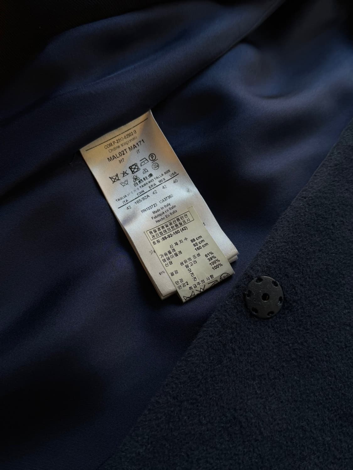 조르지오 아르마니 앙고라 캐시미어 코트 66~77 상품이미지10