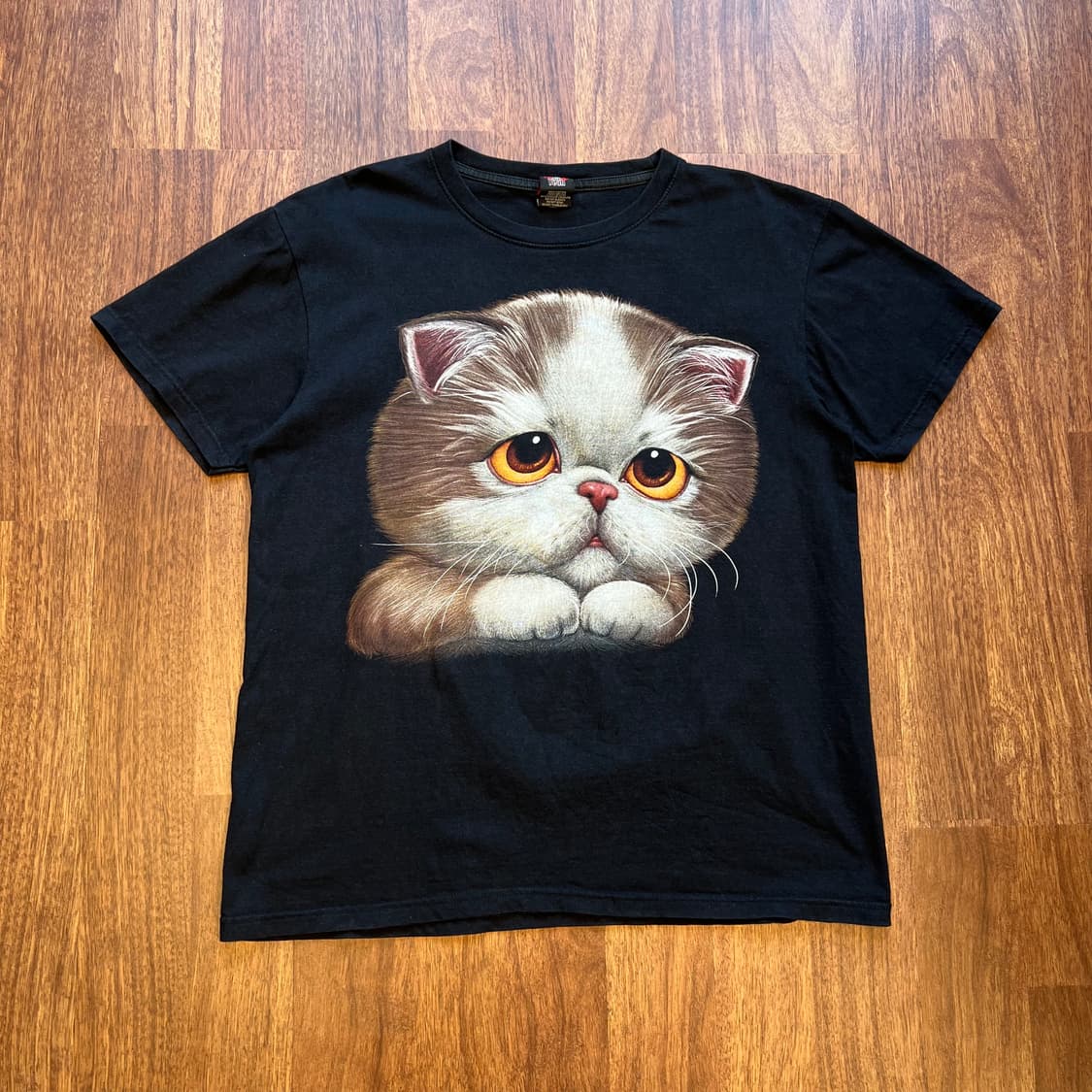 [L]ROCKYEAH 고양이 그래픽 반팔 티셔츠 상품이미지2