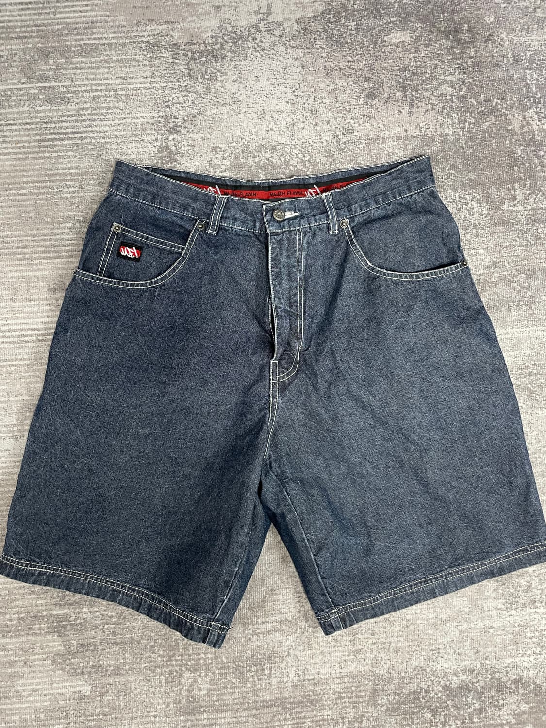 90s vtg MF 마자플라바 하프데님 상품이미지1