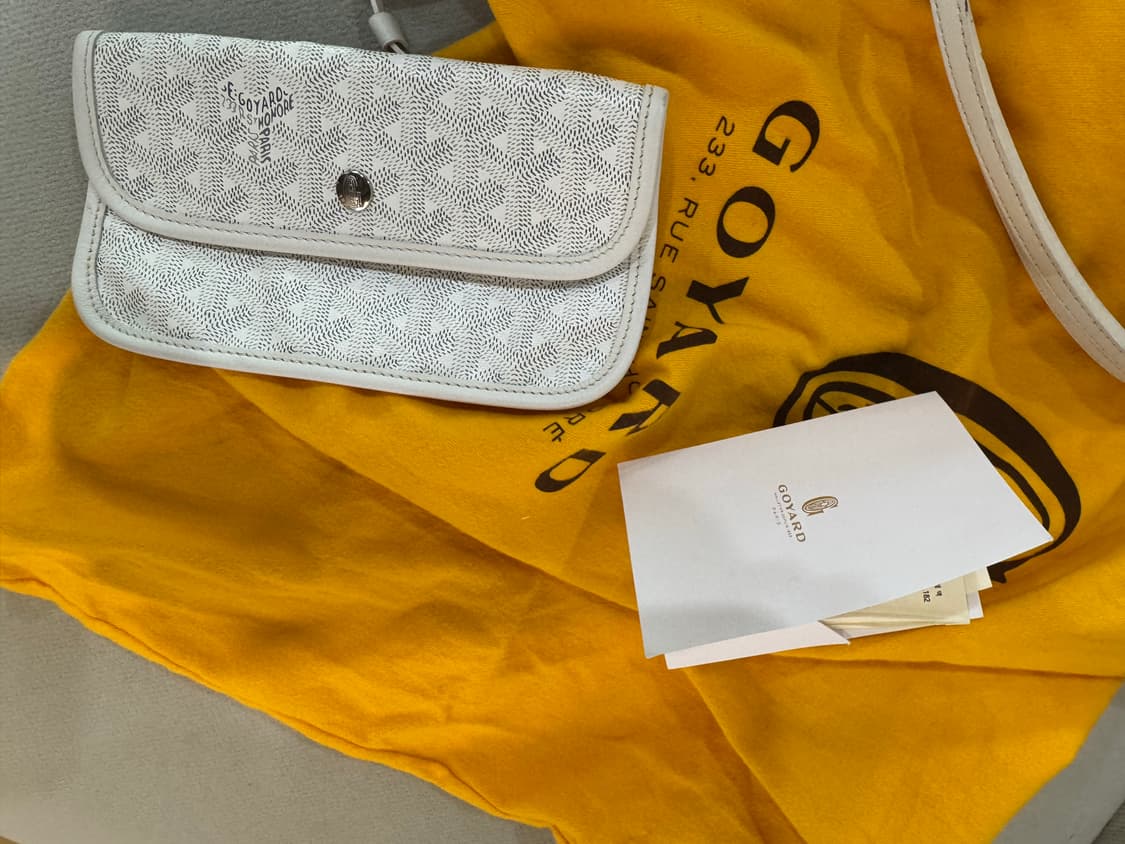 고야드 생루이 화이트 쇼퍼백 GM 상품이미지2