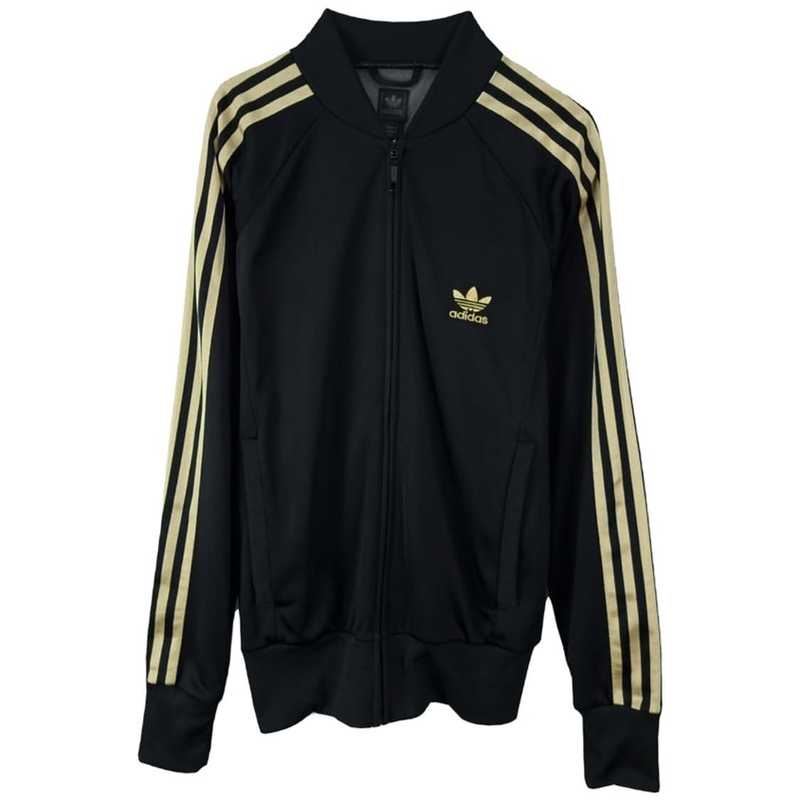 [아디다스] 슈퍼스타 져지 트랙탑 집업 자켓 블랙 골드 M19202 상품이미지2