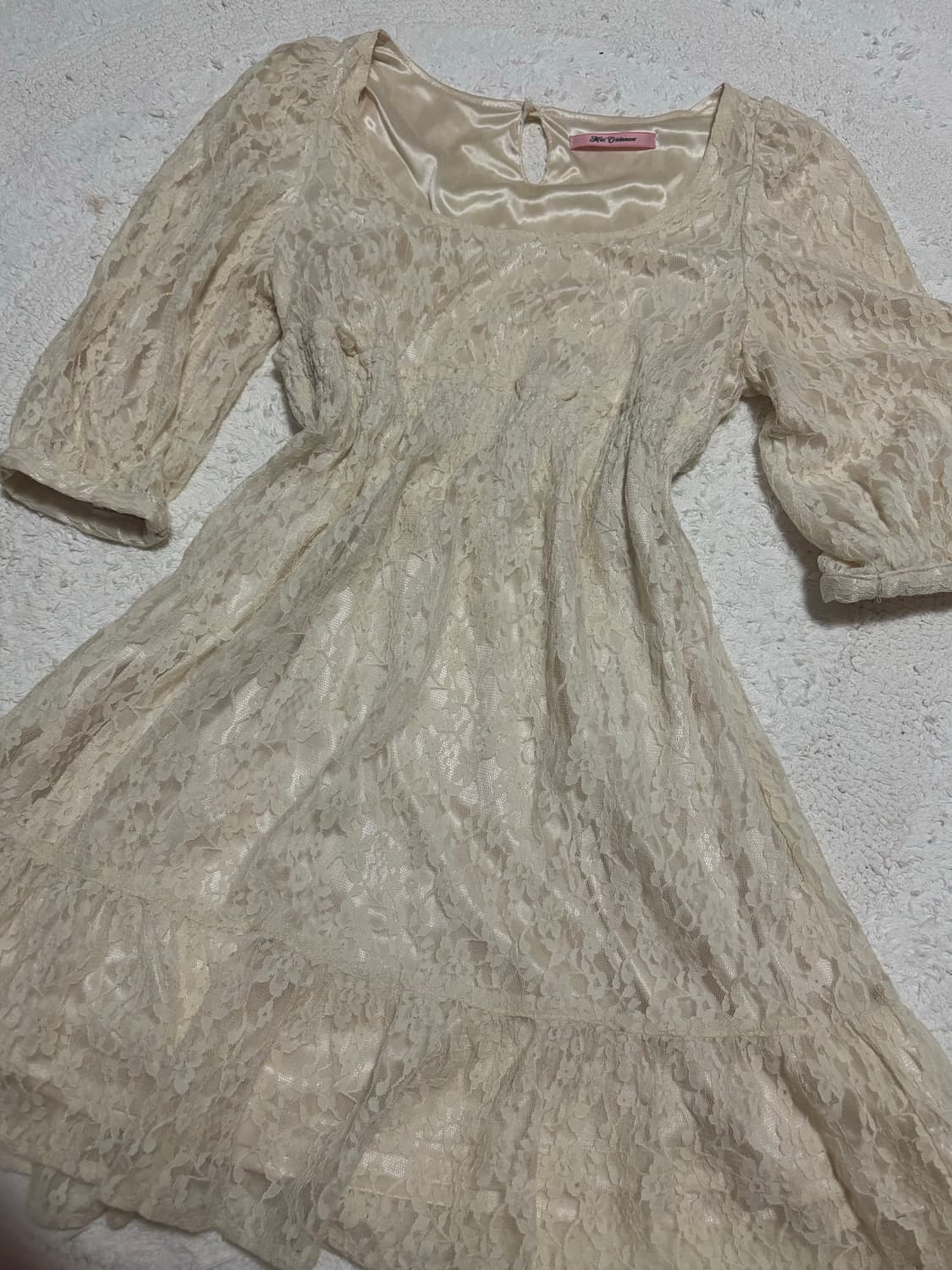 리즈리사깔 진주 레이스 원피스 히메갸루 상품이미지1