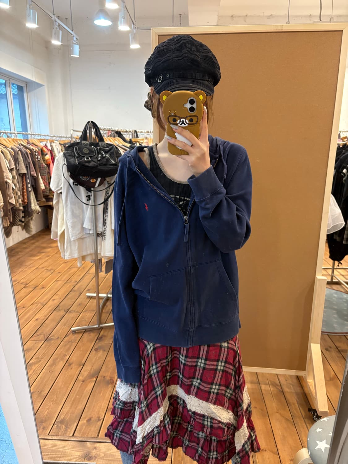 폴로 네이비 후드집업 상품이미지3