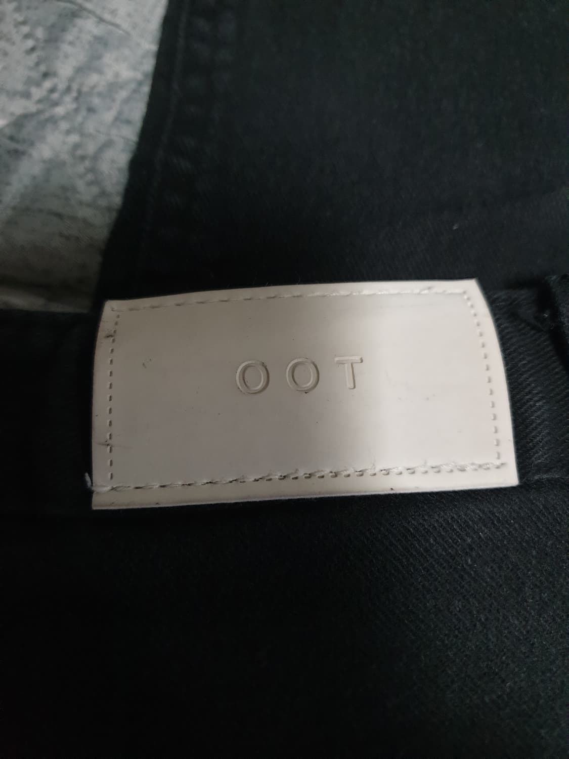 OOTJ 슬림핏 스판 부츠컷 밑단컷팅  블랙진 (L) 상품이미지4