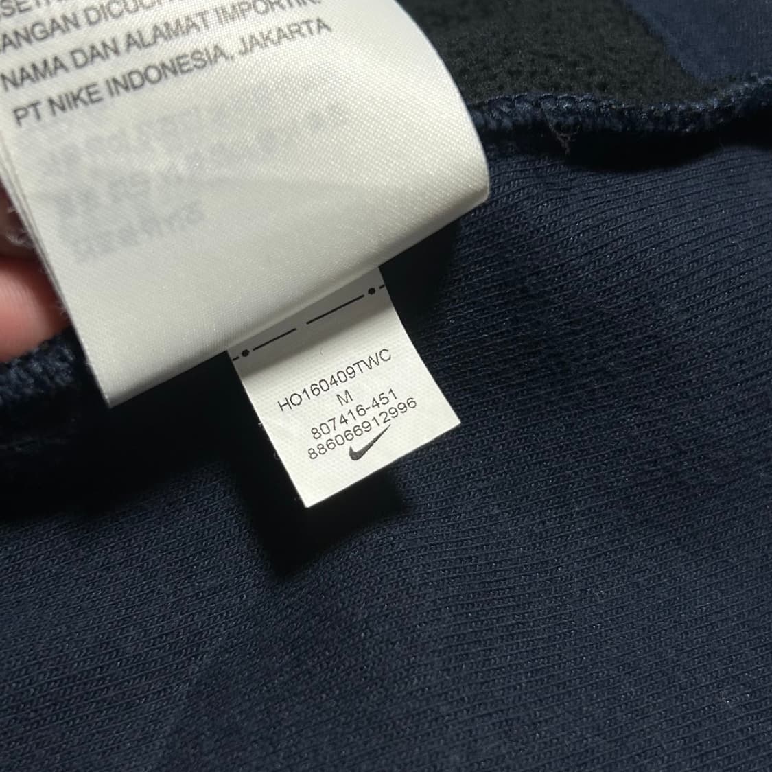 [M] Nike 나이키 네이비 배색 후드집업 자켓 상품이미지6