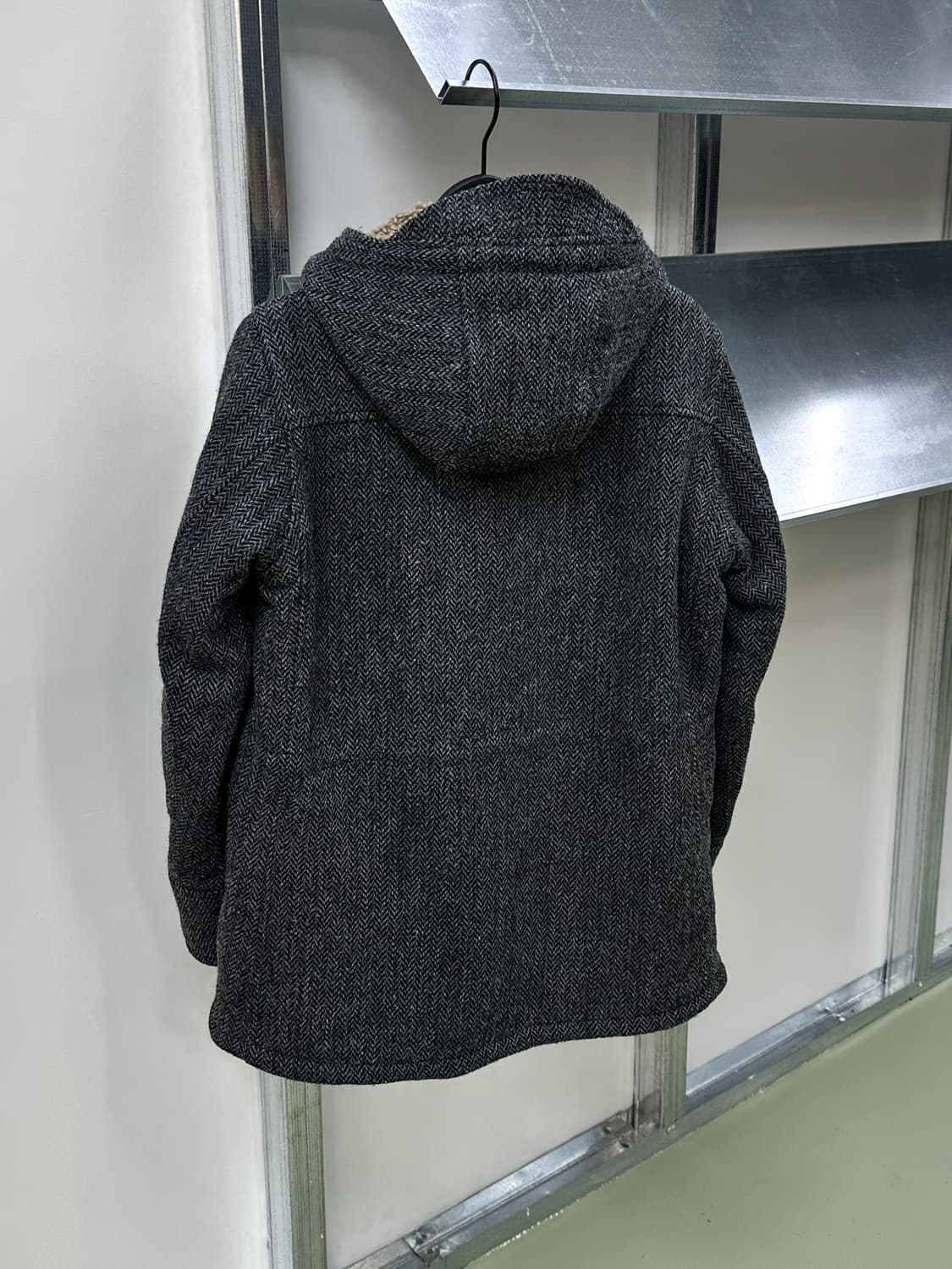 harris tweed wool zip hooded coat 상품이미지6
