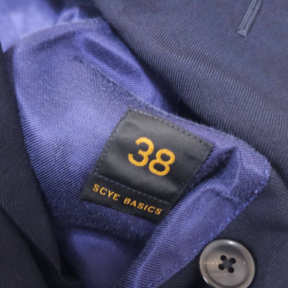 사이 골드버튼 더블 울자켓 상품이미지3