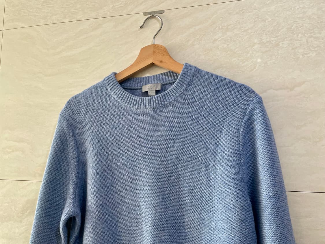 COS / 하늘색 모 니트, 남성 니트 / 95 상품이미지3
