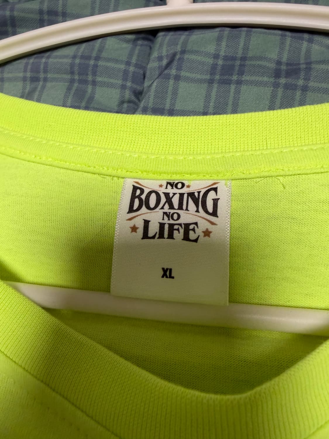 [XL] 노복싱노라이프 noboxing nolife 반팔티 라임 형광 상품이미지2